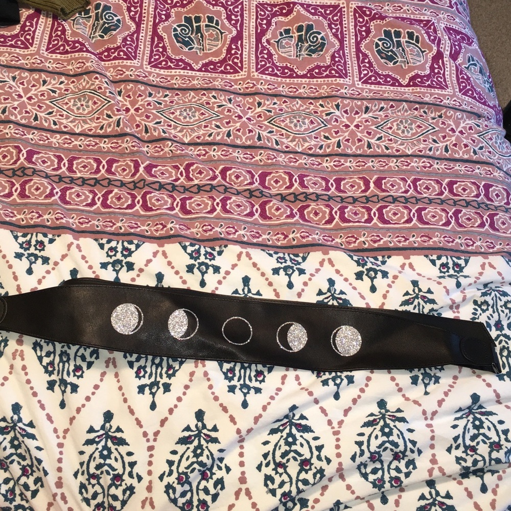 Moon phases Pleather Belt
